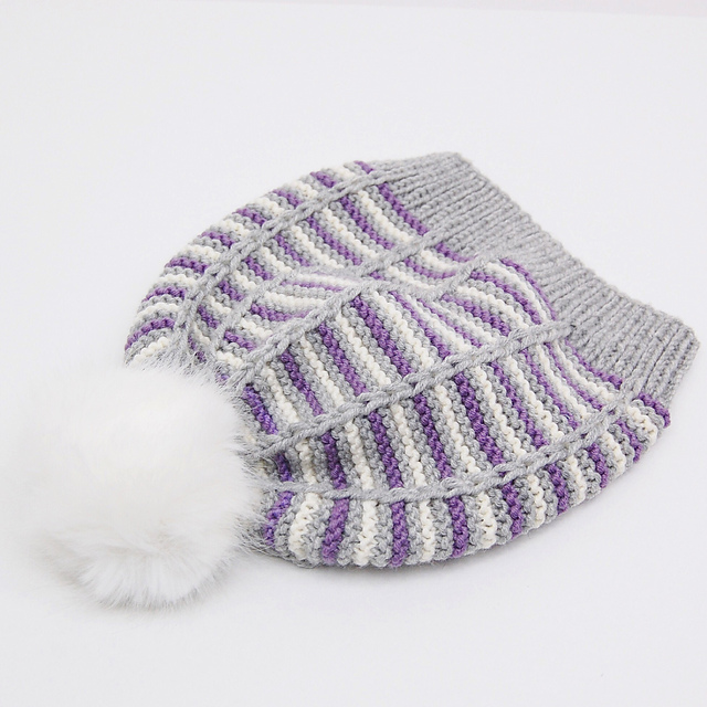 Rillestripelue / Garter Stripes Beanie