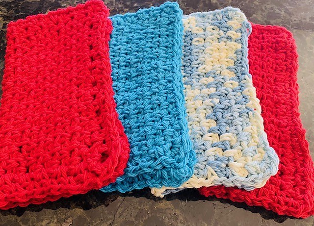 Moss Stitch Washcloth