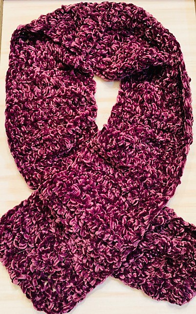 Super Easy Velvet Scarf