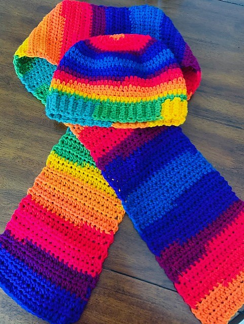 Half Double Crochet Hat and Scarf