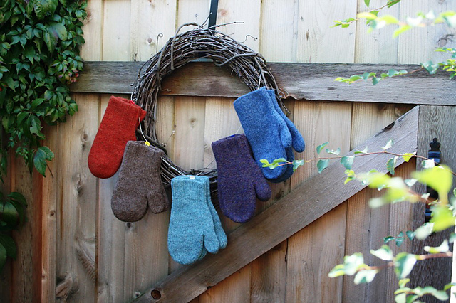 Cozies Felted Wool Mittens