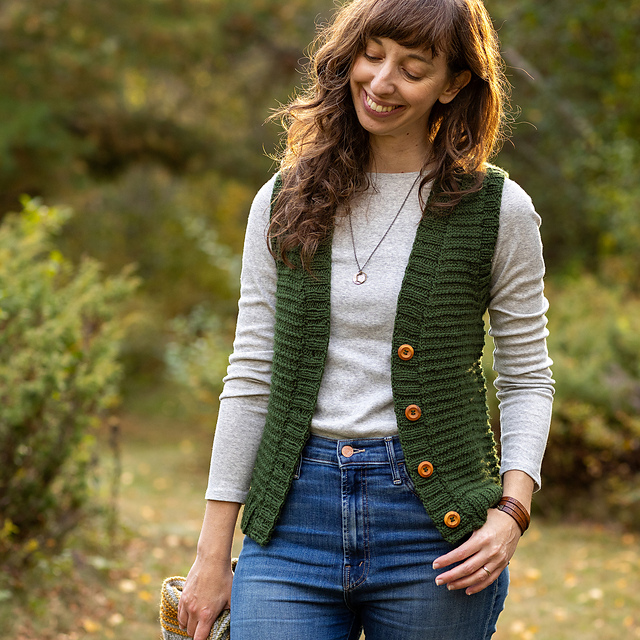 Ravelry: Woods Road Vest pattern by Elizabeth Smith