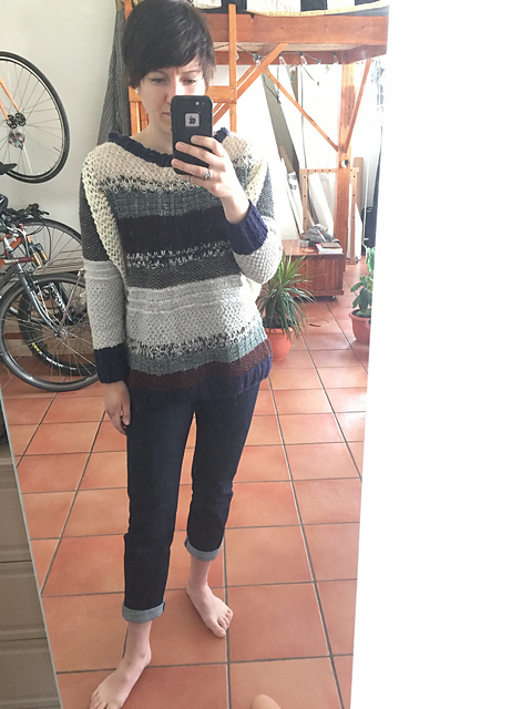 Woven Lines Pullover