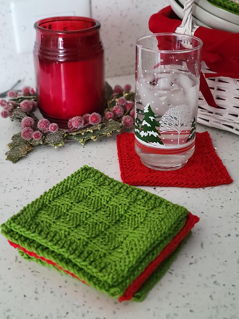 Mod Christmas Tree Coasters