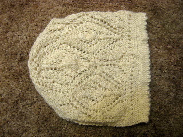Shetland Style Lace Bonnet and Booties