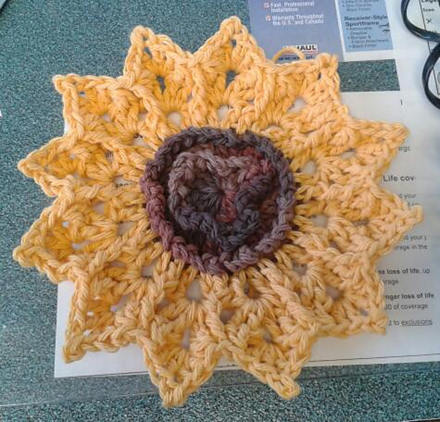 Bountiful Petals Dishcloth