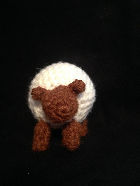 Crocheted sheep