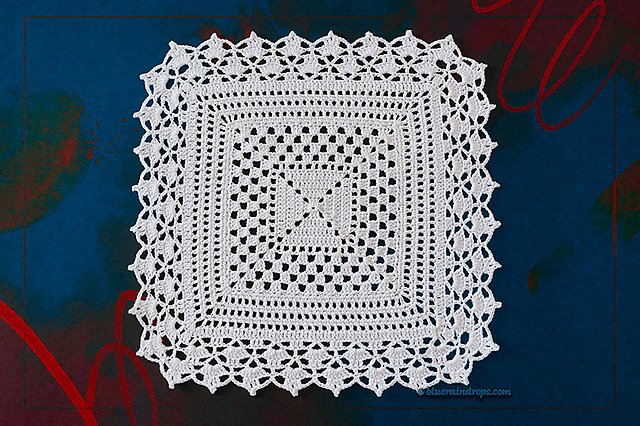 Playful Granny Square Doily
