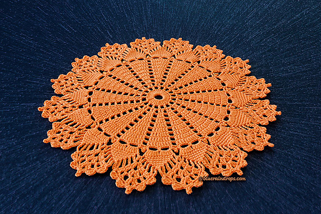Cheerful Sunburst Doily