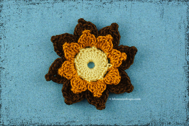 Double Layered Picot Flower #2