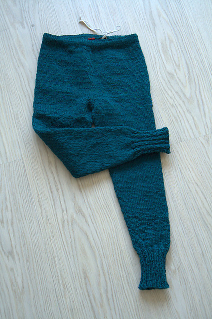 Glattstrikket tights