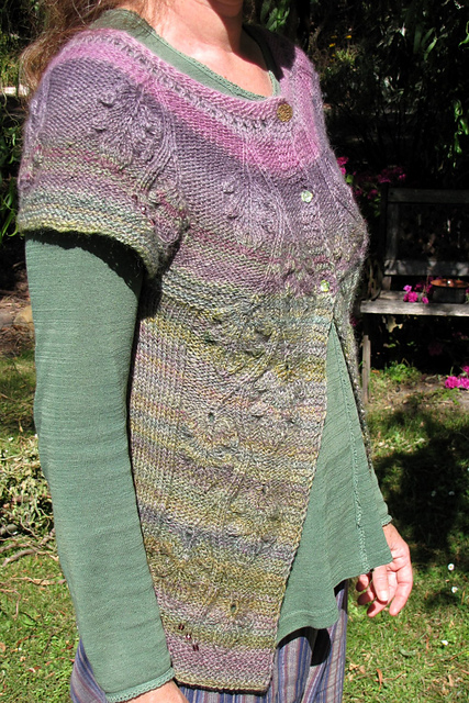 Oak leaves cardigan version 2