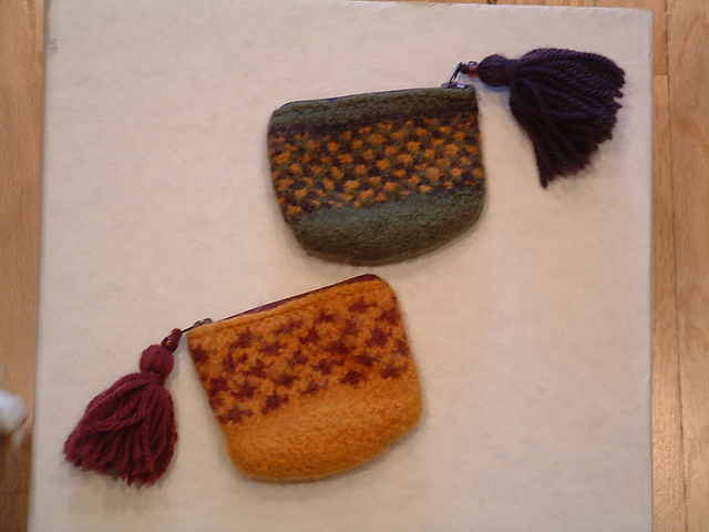Felted Coin Purses - Pattern Two