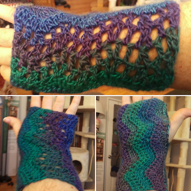 Chevron Lace Mitt's