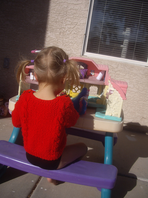 Lovely Ladybugs Toddler Sweater