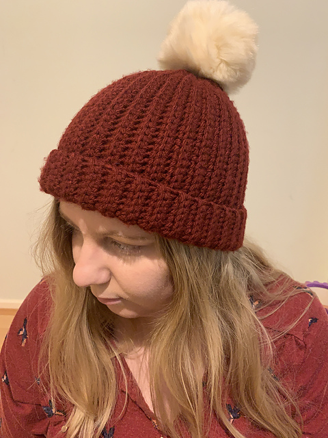 Crochet Ribbed Beanie
