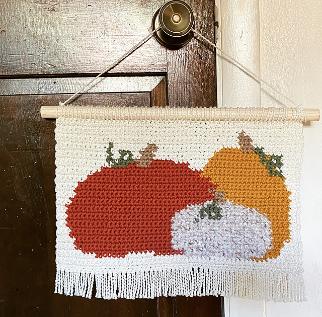 Pumpkin Trio Wall Hanging