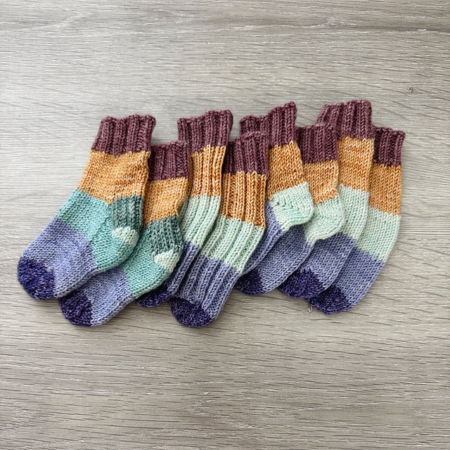 Toe Up Short Row Heel Socks