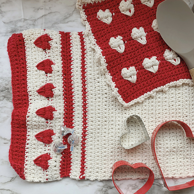 Heart Warming Dishcloth Set