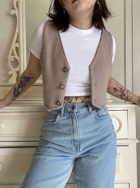 cliche ROVING 5G OVER KNIT VESTウールカシミヤ cliche ROVING 5G OVER KNIT VESTウールカシミヤ cliche ROVING 5G