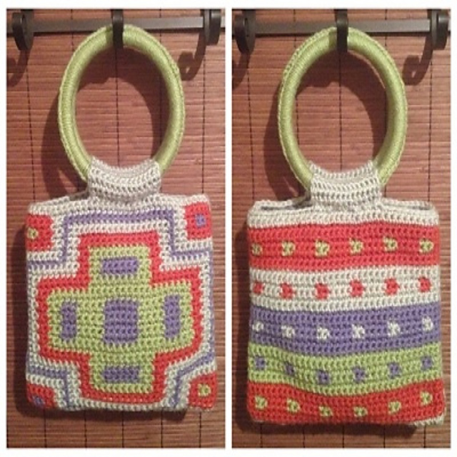 Ravelry Wrigley Tile Purse pattern by eMLee Crochet