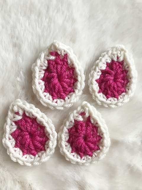 Crochet Teardrop Motif
