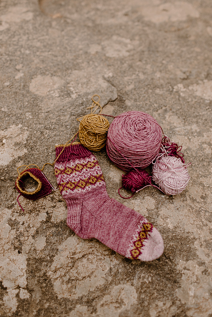 Quilted Florals Socks