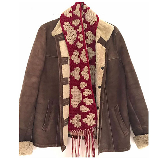 Pawprints On My Heart Scarf