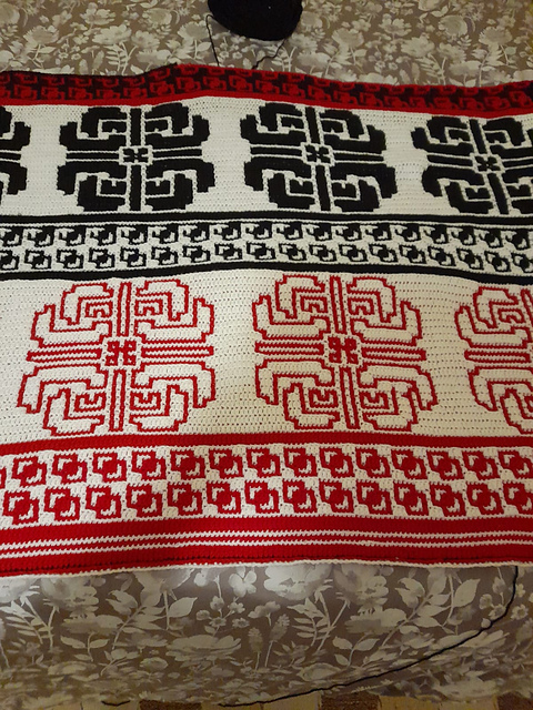 Serenity Overlay Mosaic Throw