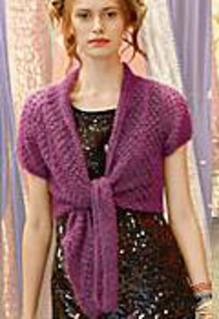 21 Mohairjäckchen zum Knoten / Knotted Mohair Jacket