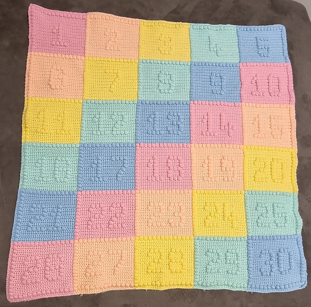 Numbers (1-30) Baby Blanket