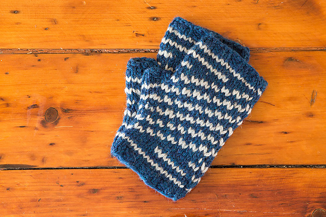 Stranded Striped Mitts