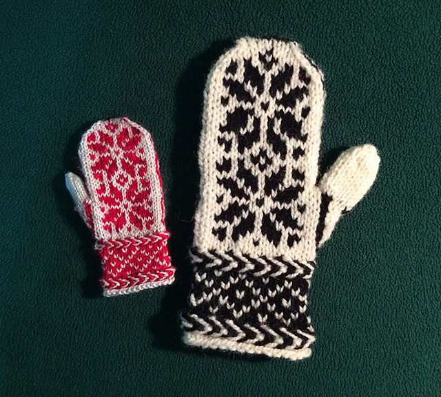 Big and Small Mittens