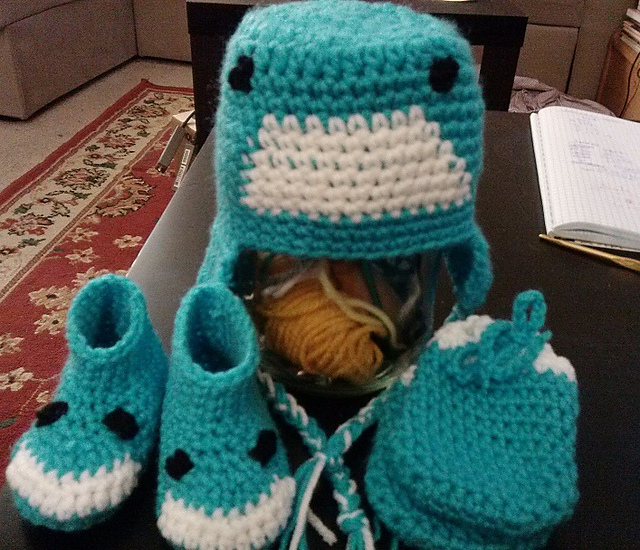Newborn Whale/Shark Hat