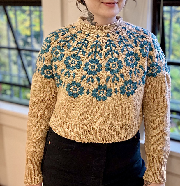Ravelry: Prairie Rose Pullover pattern by Enda Taylor