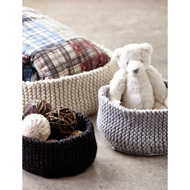 Garter Ridged Baskets