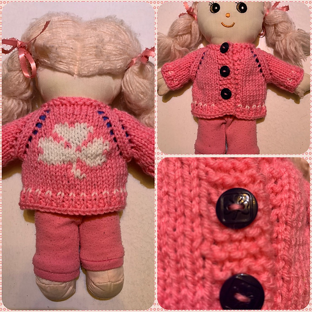 12 inch doll Trefoil Sweater