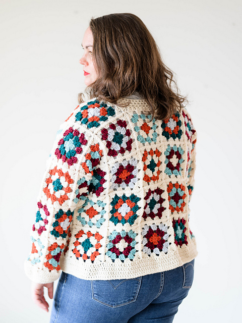 Granny Square Pullover Sweater