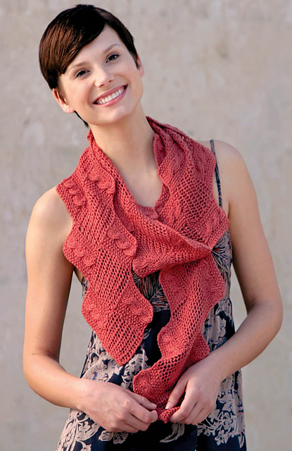 Cables & Lace Scarf