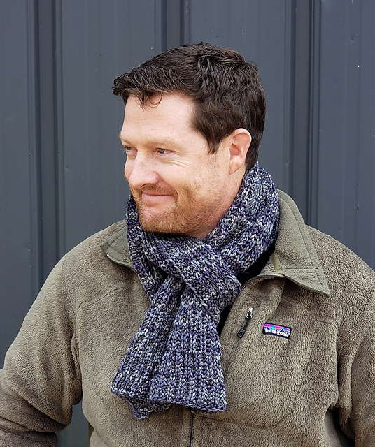 Alternating Brioche Scarf