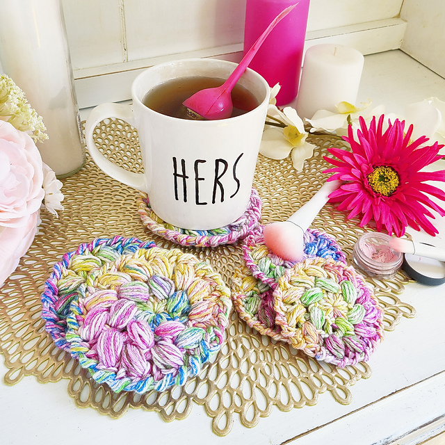 Puff Dreams Scrubby and Coaster