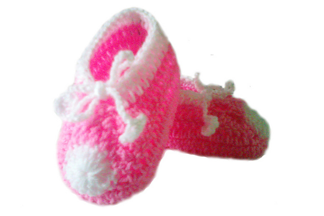 Cute little baby booties