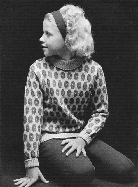 1388 Girl's fairisle sweater