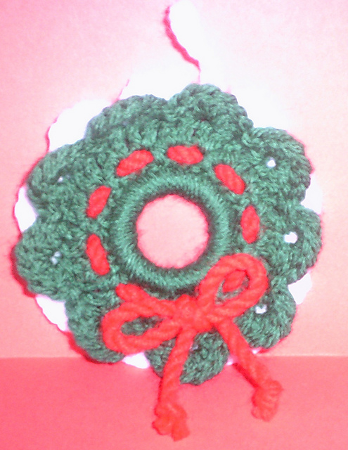 christmas wreath ornament