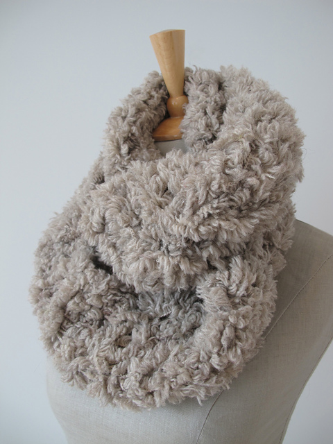 3. Fur Snood with a Twist