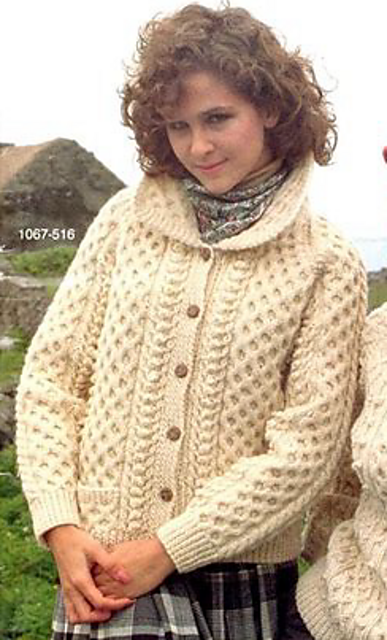 1067-516 Irish Sweater with Pockets