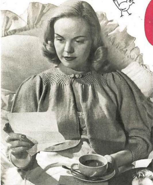 Smocked Bed Jacket