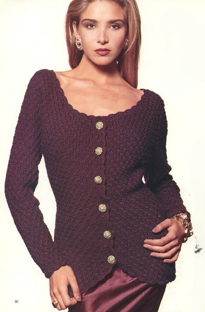 #28 Ballet-Neck Cardigan