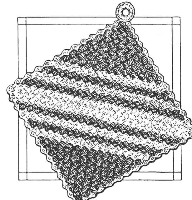 Shell Stitch Pan Holder