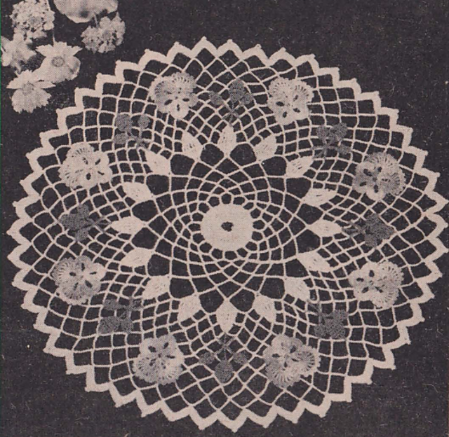 Pansy Circle Doily